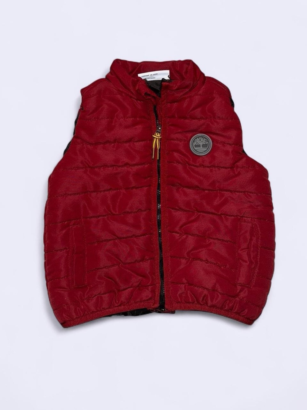 Timberland Toddler Red Puffer Vest 18M Quilted Zip Up Winter Jacket